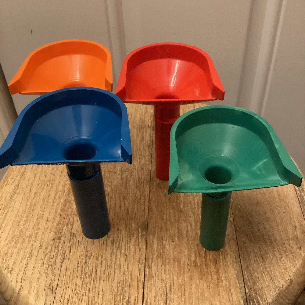Color Coded Set of 4 Coin Counting and Wrapping Tubes